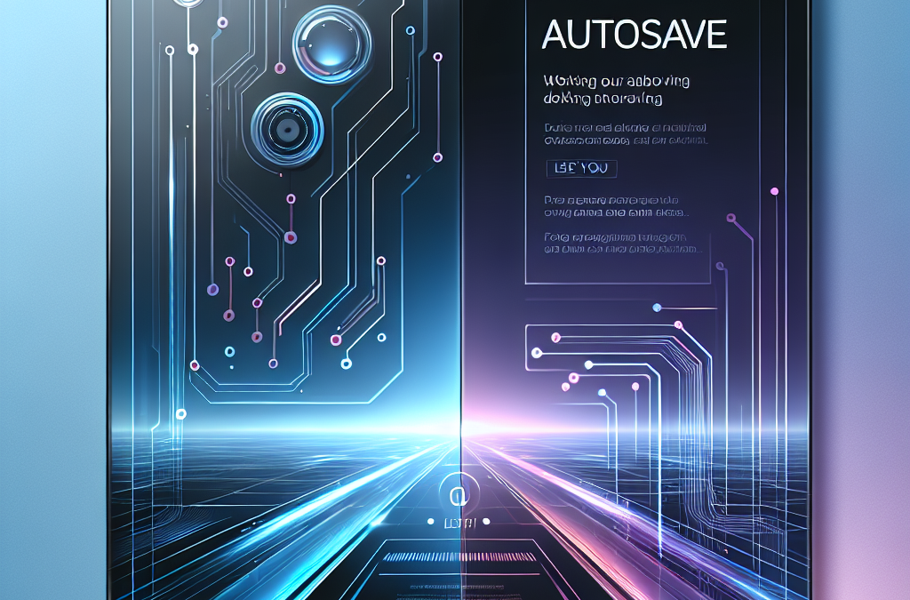 Working with AutoSave